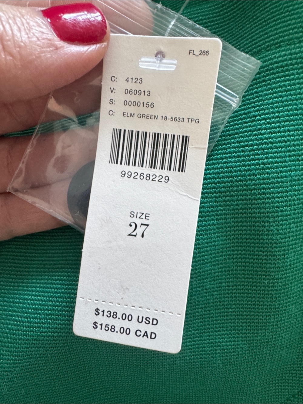 Maeve NWT The Colette Wide Leg Cropped Emerald Green Anthropologie 27 - Picture 10 of 10